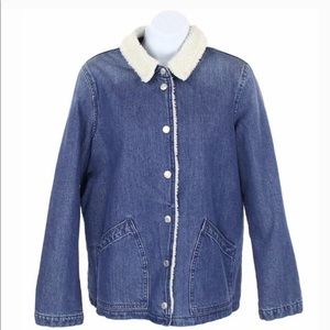 J Crew Sherpa Lined Swing Jacket NEW